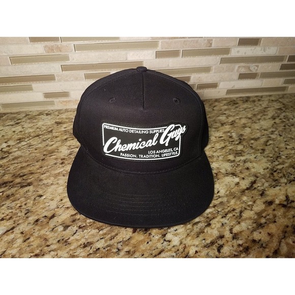 Chemical Guys Hat Auto Detailing Patch Adjustable Snap Back Black Cap - Picture 11 of 11
